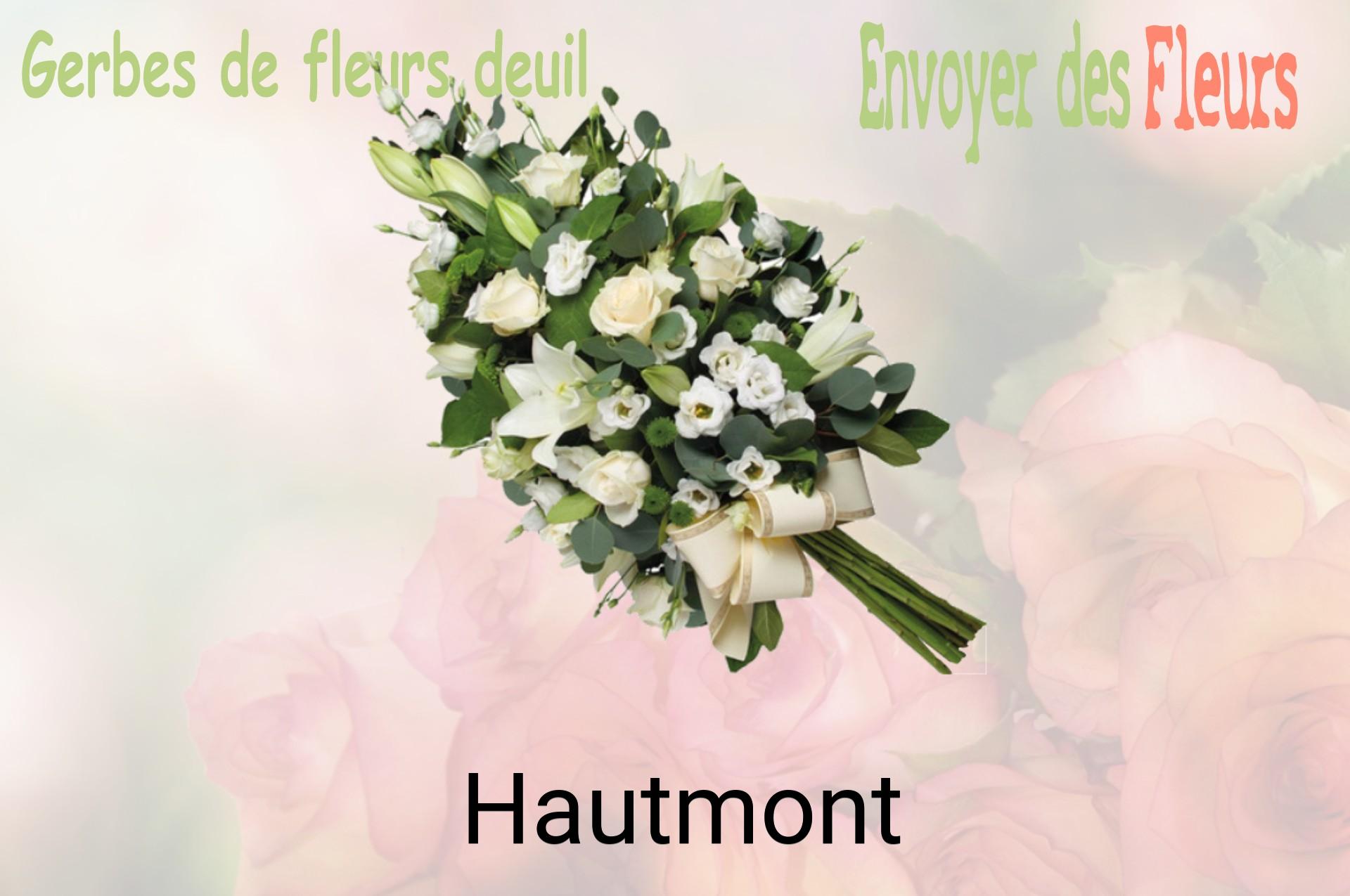 Gerbe de fleurs de deuil livrée à Hautmont